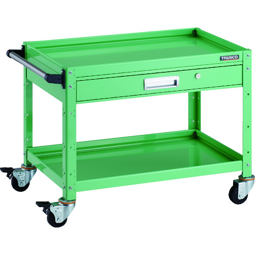 トラスコ TRUSCO ツールワゴン バーディワゴン 750X500 引出付 ヤンググリーン BDW-672V-YG 206-4181 (商品コード：173538)