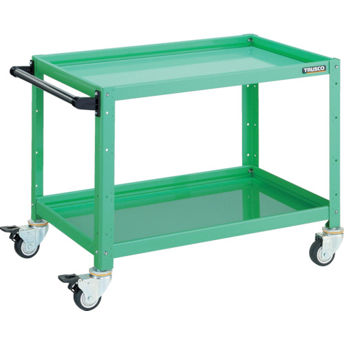 トラスコ TRUSCO ツールワゴン バーディワゴン 750X500XH600 2段 ヤンググリーン BDW-672-YG 475-0039 (商品コード：173540)