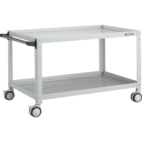 トラスコ TRUSCO ツールワゴン バーディワゴン 900X600XH600 2段 ホワイト BDW-692D-W 818-3753 (商品コード：173545)