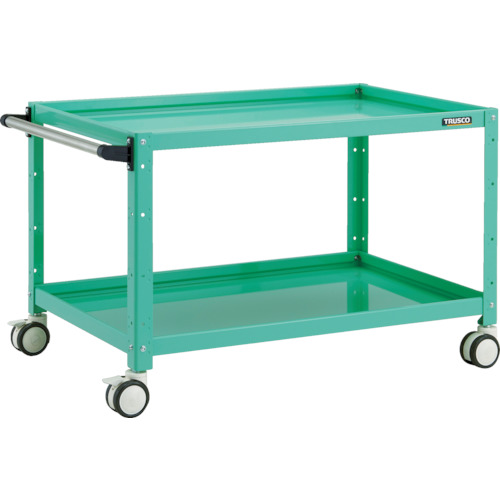 トラスコ TRUSCO ツールワゴン バーディワゴン 900X600XH600 2段 ヤンググリーン BDW-692D-YG 818-3754 (商品コード：173546)