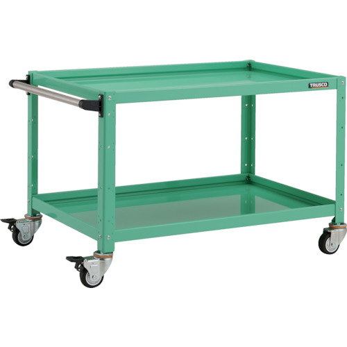 トラスコ TRUSCO ツールワゴン バーディワゴン 900X600XH600 ウレタン車輪 ヤンググリーン BDW-692U-YG 818-3756 (商品コード：173548)