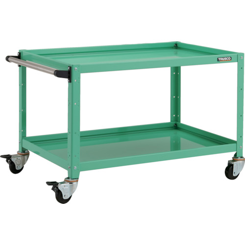 トラスコ TRUSCO ツールワゴン バーディワゴン 900X600XH600 2段 ヤンググリーン BDW-692-YG 818-3758 (商品コード：173550)