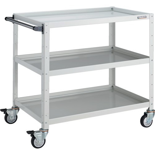 トラスコ TRUSCO ツールワゴン バーディワゴン 900X600XH880 ウレタン車輪 ホワイト BDW-993U-W 818-3767 (商品コード：173749)