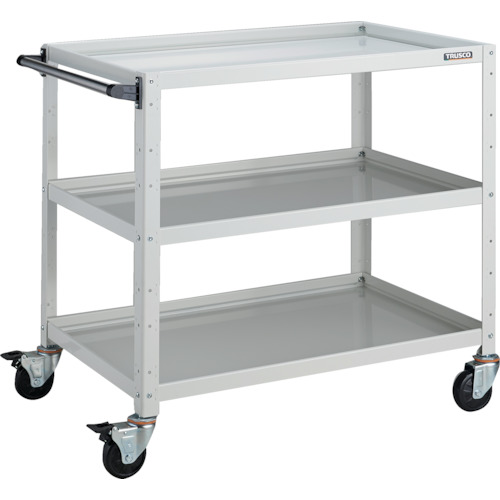 トラスコ TRUSCO ツールワゴン バーディワゴン 900X600XH880 3段 ホワイト BDW-993-W 818-3769 (商品コード：173751)