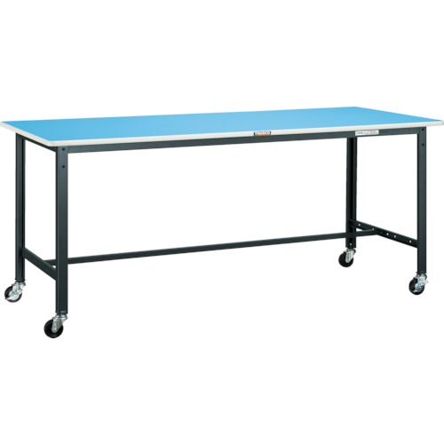 トラスコ TRUSCO 軽荷重作業台（125kg）BE型 1800X600XH809 φ75キャスター付 ホワイト色 BE-1860C75W 856-3735