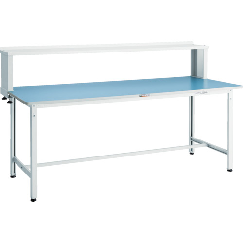 トラスコ TRUSCO 軽荷重作業台（250kg）BE型 1200X600XH1044（全高） 上棚付 ホワイト色 BER-1260YURBW 856-3905