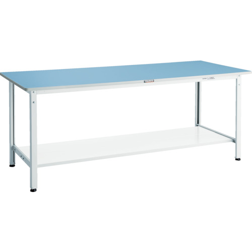 トラスコ TRUSCO 軽荷重作業台（250kg）BE型 1500X600XH740 下棚2枚付 ダークグレー色 BER-1560LT2 856-3867