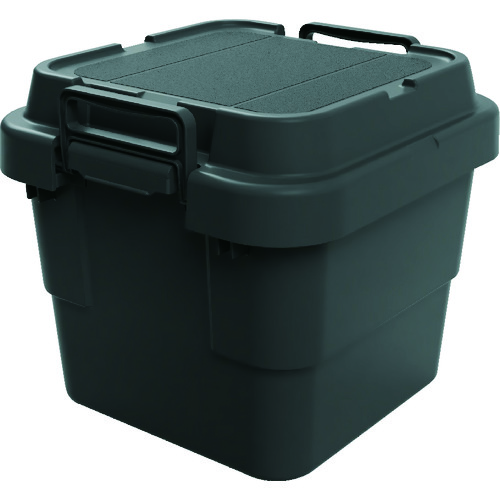 トラスコ TRUSCO トランクカーゴ フラット天板仕様 30L 黒 BLKCF-30 207-3989 (商品コード：173903)