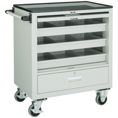 トラスコ TRUSCO エースワゴン 685X450XH802 ケント扉 ネオグレー BM-10C 256-8594 (商品コード：173909)