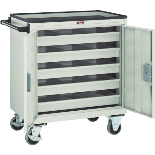 トラスコ TRUSCO エースワゴン 685X450XH802 観音扉 ネオグレー BM-50D 457-1738 (商品コード：173920)