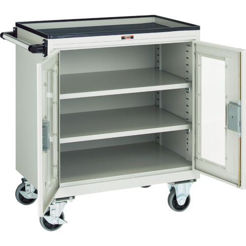 トラスコ TRUSCO ツールワゴン エースワゴン 685X450XH802 ロッカータイプ BM-50RNG 457-1746 (商品コード：173921)