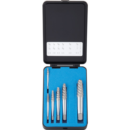 トラスコ TRUSCO エキストラクターセット ラセン型 6本組 樹脂ケース入 EXS-1816S 231-9381 (商品コード：191560)
