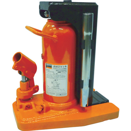 トラスコ TRUSCO 爪付きジャッキ ハンドル収納タイプ 5t TTJ-5 374-6330 (商品コード：191663)