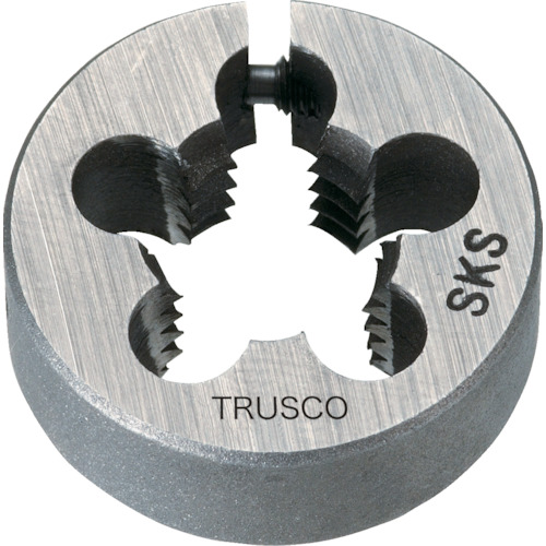 トラスコ TRUSCO 左・アジャスタブル丸ダイス 38径 M10X1.5 （SKS） LT38D-10X1.5 401-8936 (商品コード：192114)