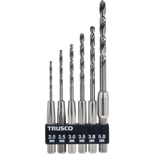 トラスコ TRUSCO 六角軸鉄工ドリル 6本組 T6SDN-6AS 562-4132