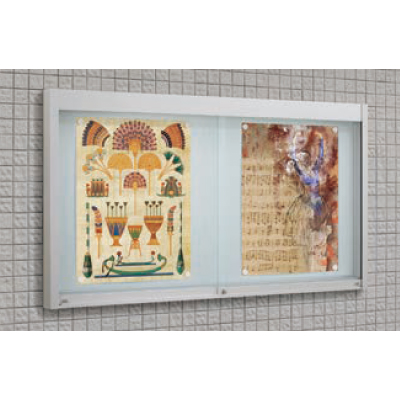 アルミ ガラス引違い型 壁面タイプ EKNII-1210T シルバー 照明なし (商品コード：140162)