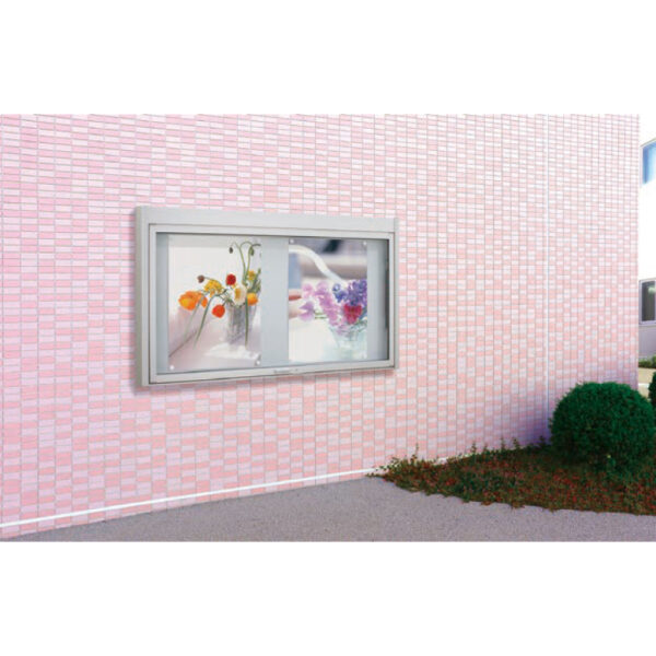 アルミ 開閉型 壁面タイプ BKNII-1210T シルバー 照明なし (商品コード：140168)