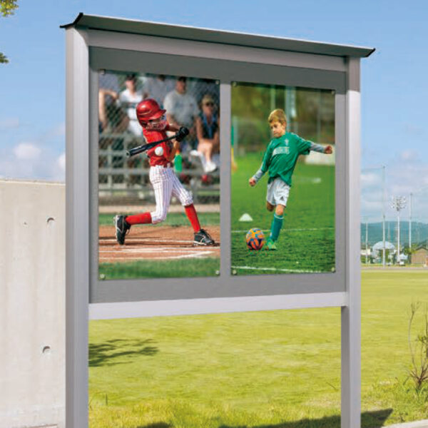 アルミ 簡易型 自立タイプ LK-1210 シルバー 照明なし (商品コード：140171)