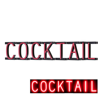 ABCブライト ネオン管風LEDサイン セット品「COCKTAIL」 (商品コード：035168)