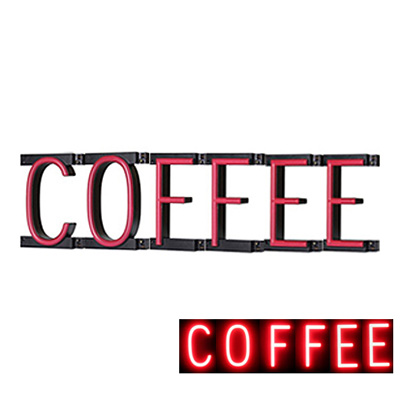 ABCブライト ネオン管風LEDサイン セット品「COFFEE」 (商品コード：035171)