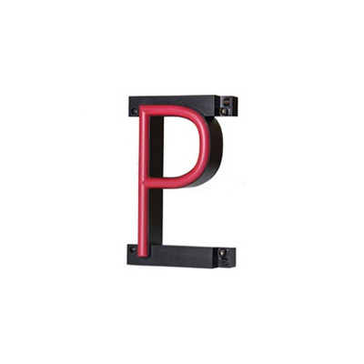 ABCブライト ネオン管風LEDサイン 「P」 (商品コード：035208)