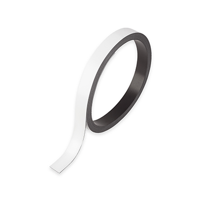 マグネットラベル(ロールタイプ) 白 0.6mm厚×15×5000mm MNAME-S-5M 1巻