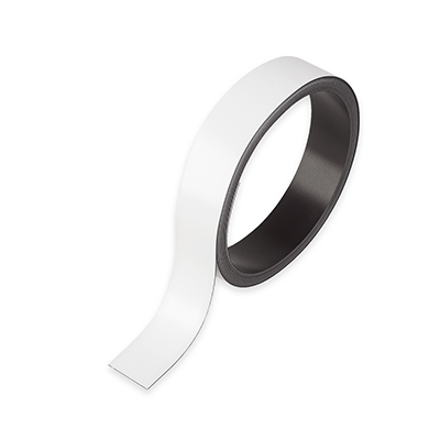 マグネットラベル(ロールタイプ) 白 0.6mm厚×27×5000mm MNAME-L-5M 1巻
