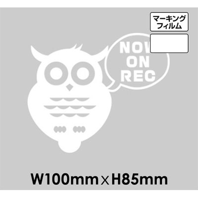 ドラレコサイン NO.C-12 マーキングフィルム W100mm×H85mm 10枚SET